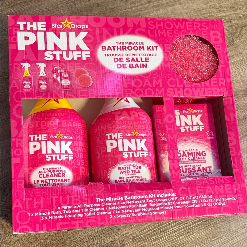 The Pink Stuff Miracle Bathroom Kit. NEW